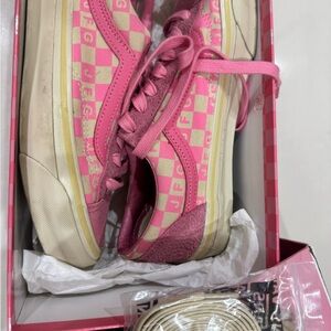 Joe Freshgoods x Vans pink and cream sneaker